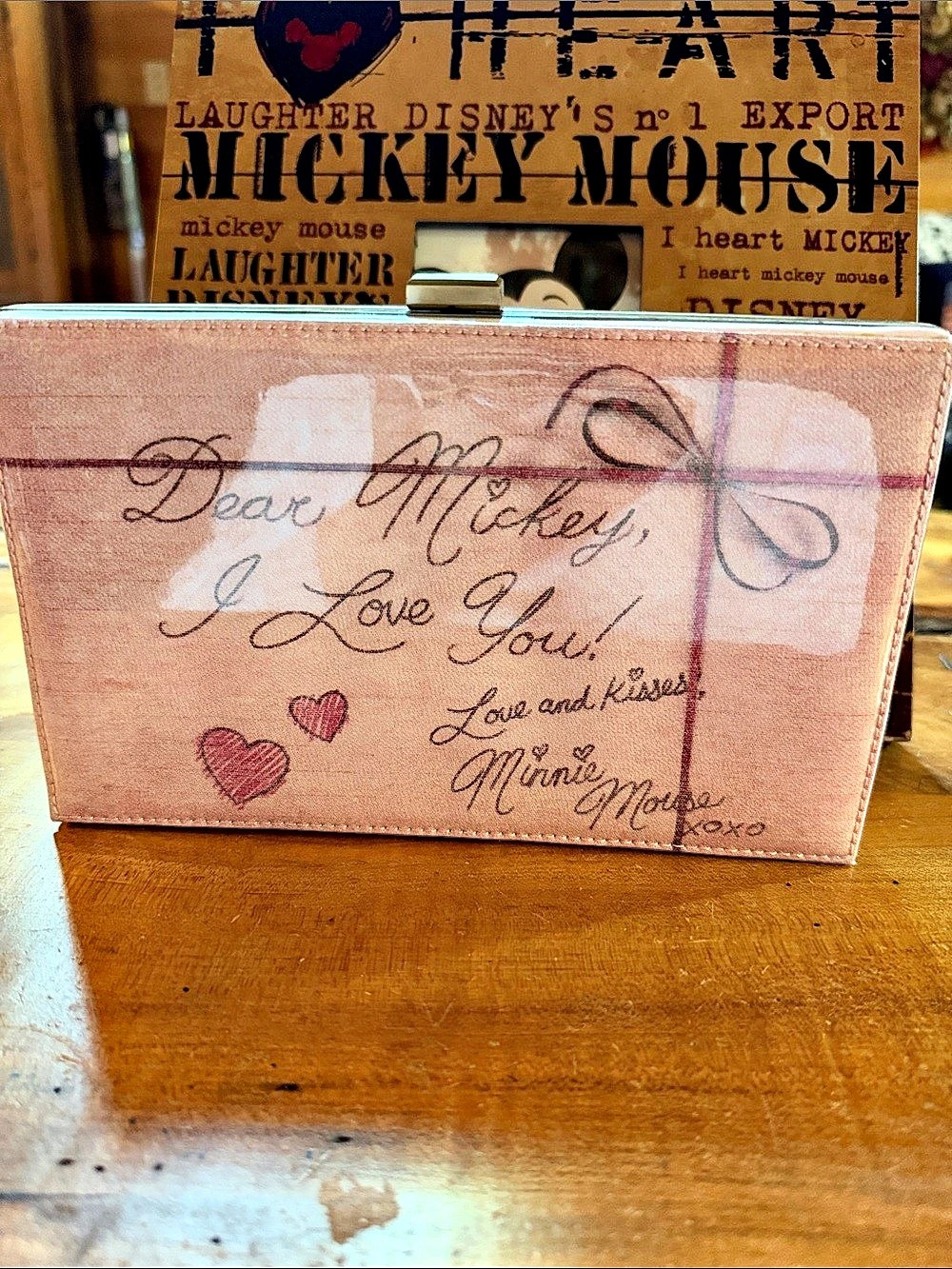 Disney Pink Frame Clutch